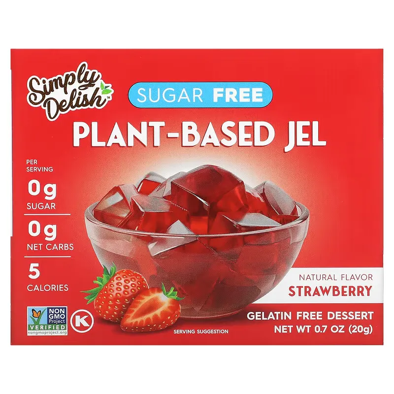 Plant Based Jel, Strawberry, 0.7 oz (20 g)