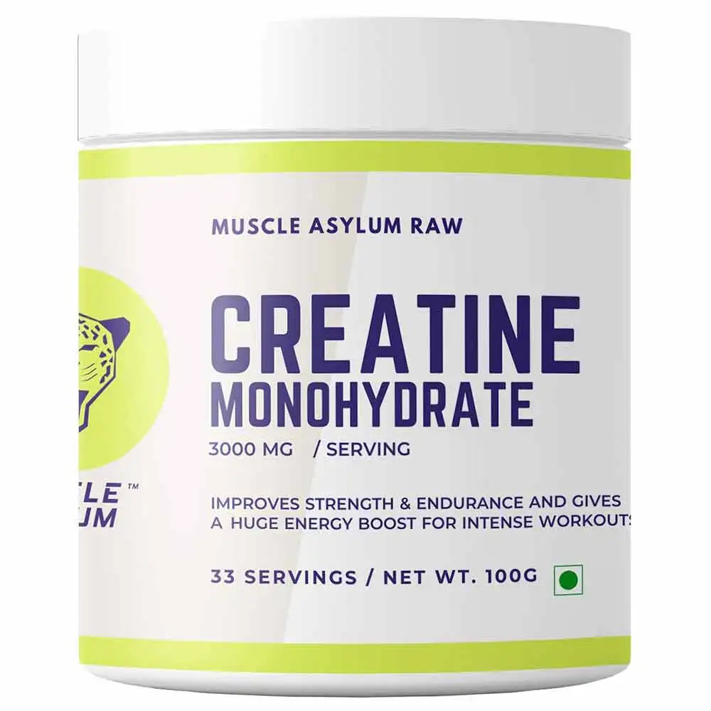 Muscle Asylum Micronized Creatine Monohydrate Powder,  Unflavoured  0.22 lb