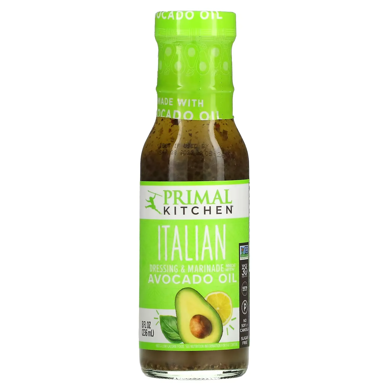 Dressing & Marinade Made with Avocado Oil, Italian, 8 fl oz (236 ml)