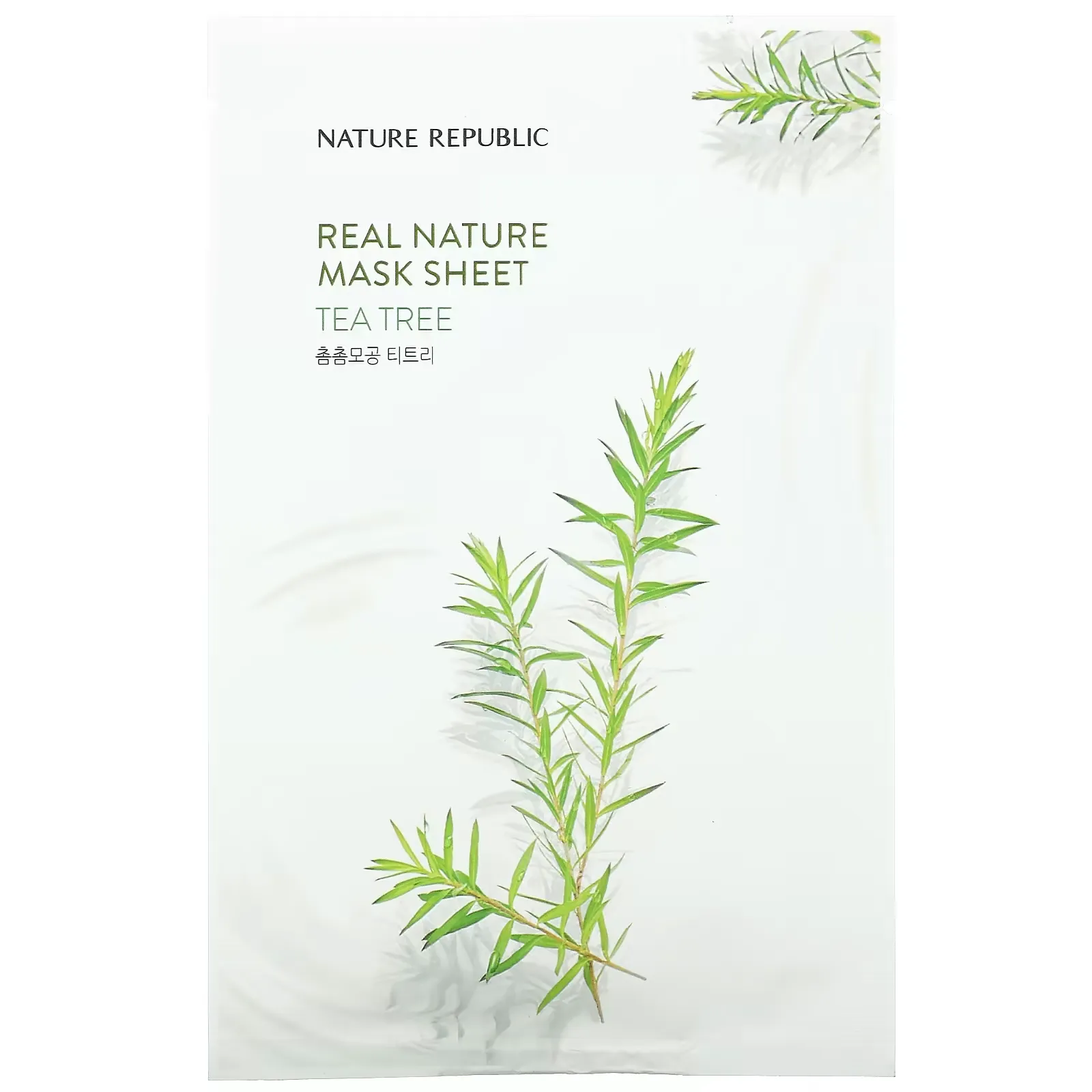 Real Nature Beauty Mask Sheet, Tea Tree, 1 Sheet, 0.77 fl oz (23 ml)