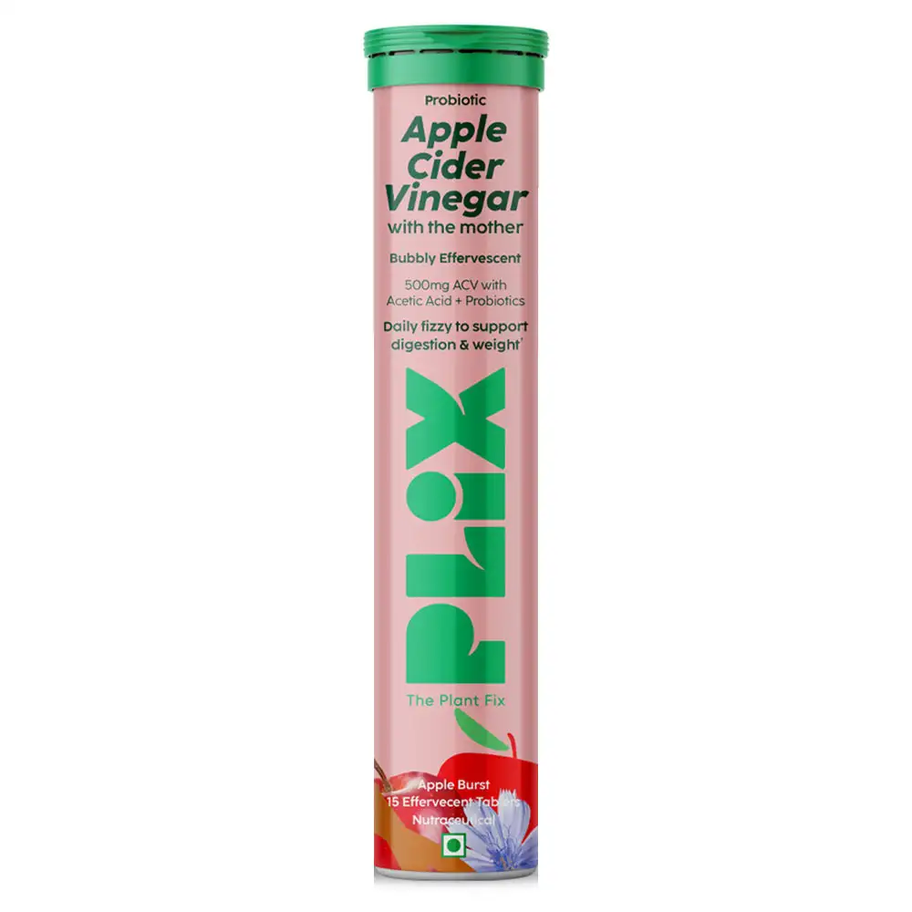 Plix Life Probiotic Apple Cider Vinegar,  15 tablet(s)  Apple Burst