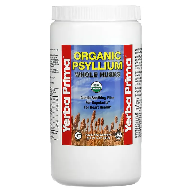 Organic Psyllium Whole Husks, 12 oz (340 g)