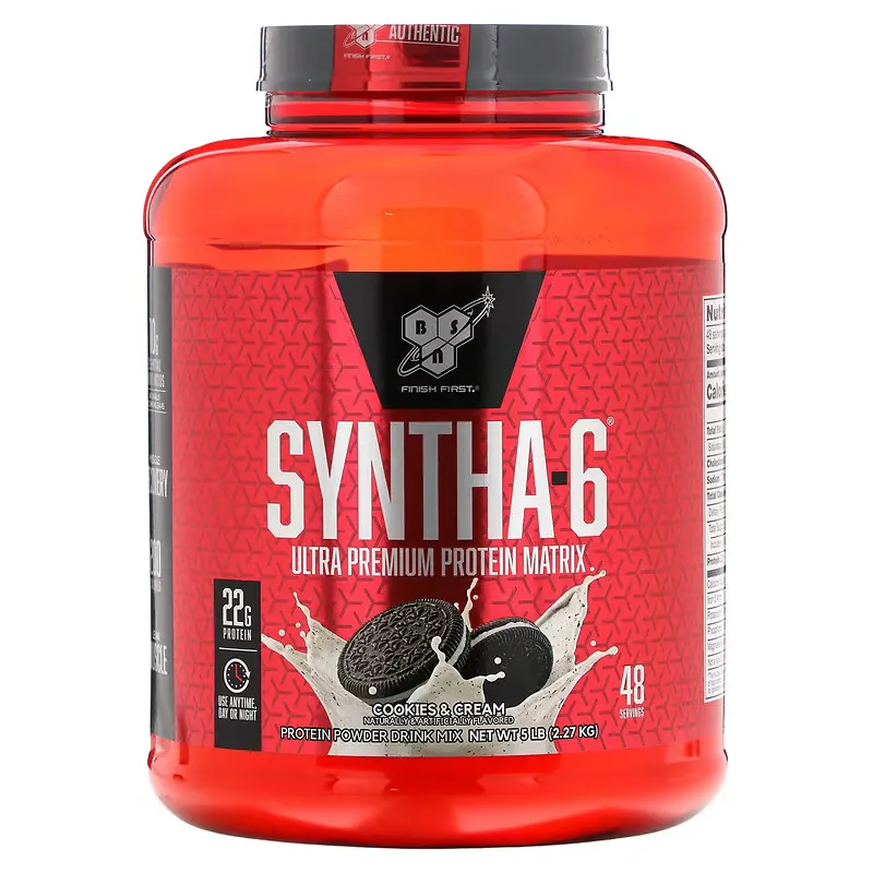 Syntha-6, Ultra Premium Protein Matrix, Cookies & Cream, 5 lbs (2.27 kg)