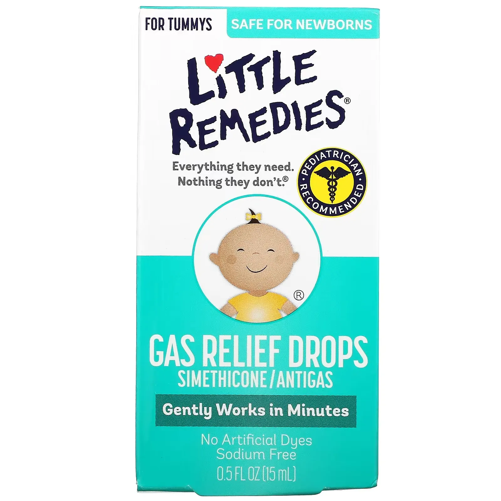 Gas Relief Drops for Newborns, 0.5 fl oz (15 ml)