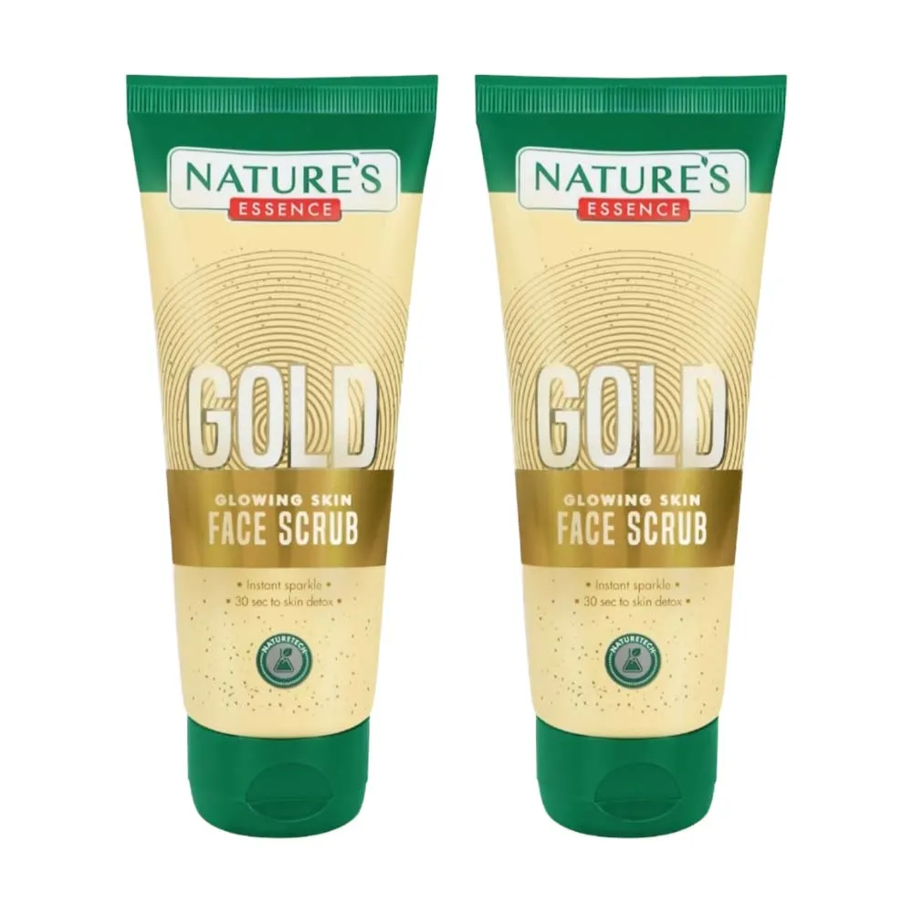 Nature's Essence Gold Glowing Skin Face Scrub (Pack Of 2)