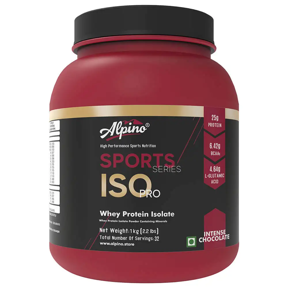 Alpino Sports Series ISO Pro Whey Protein Isolate,  2.2 lb  Intense Chocolate