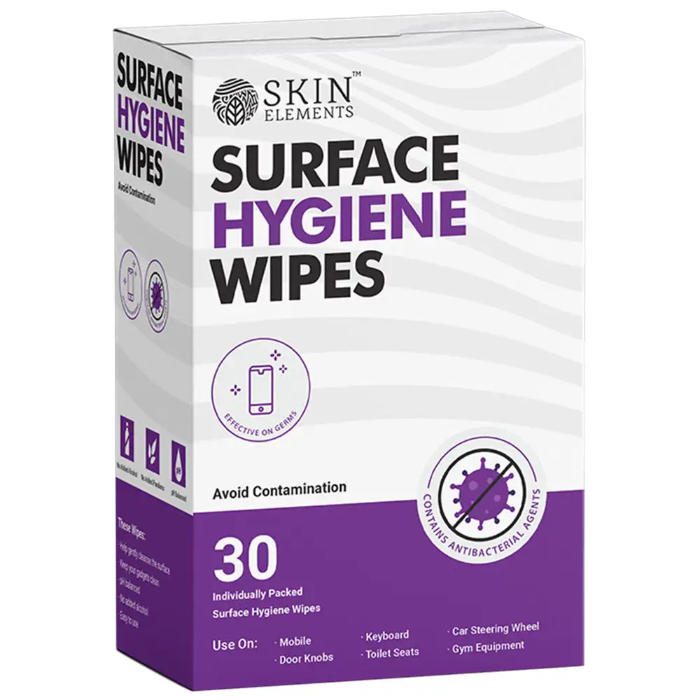 Skin Elements Surface Hygiene Wipes,  Fragrance Free  30 Piece(s)/Pack  Anti Bacterial