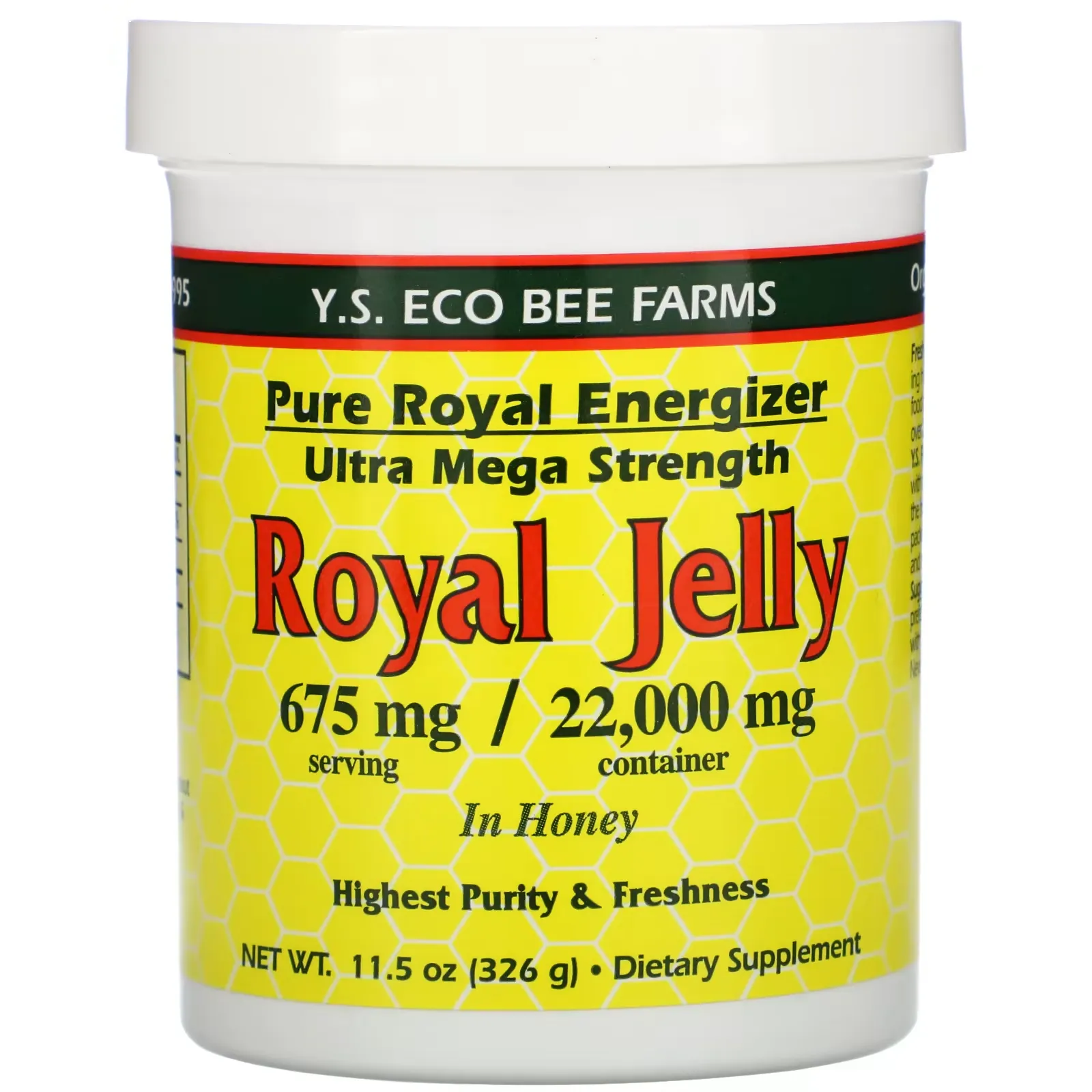 Royal Jelly In Honey, 675 mg, 11.5 oz (326 g)