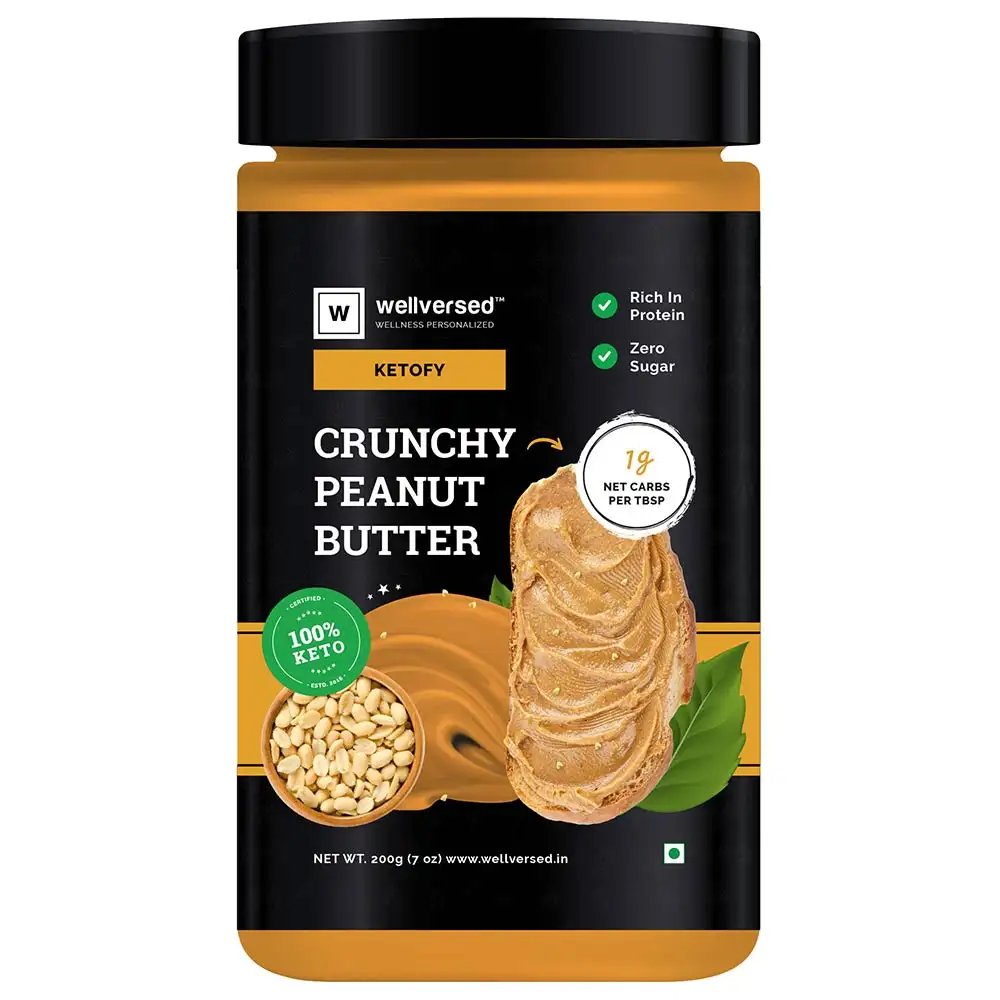 Ketofy Peanut Butter,  200 g  Crunchy