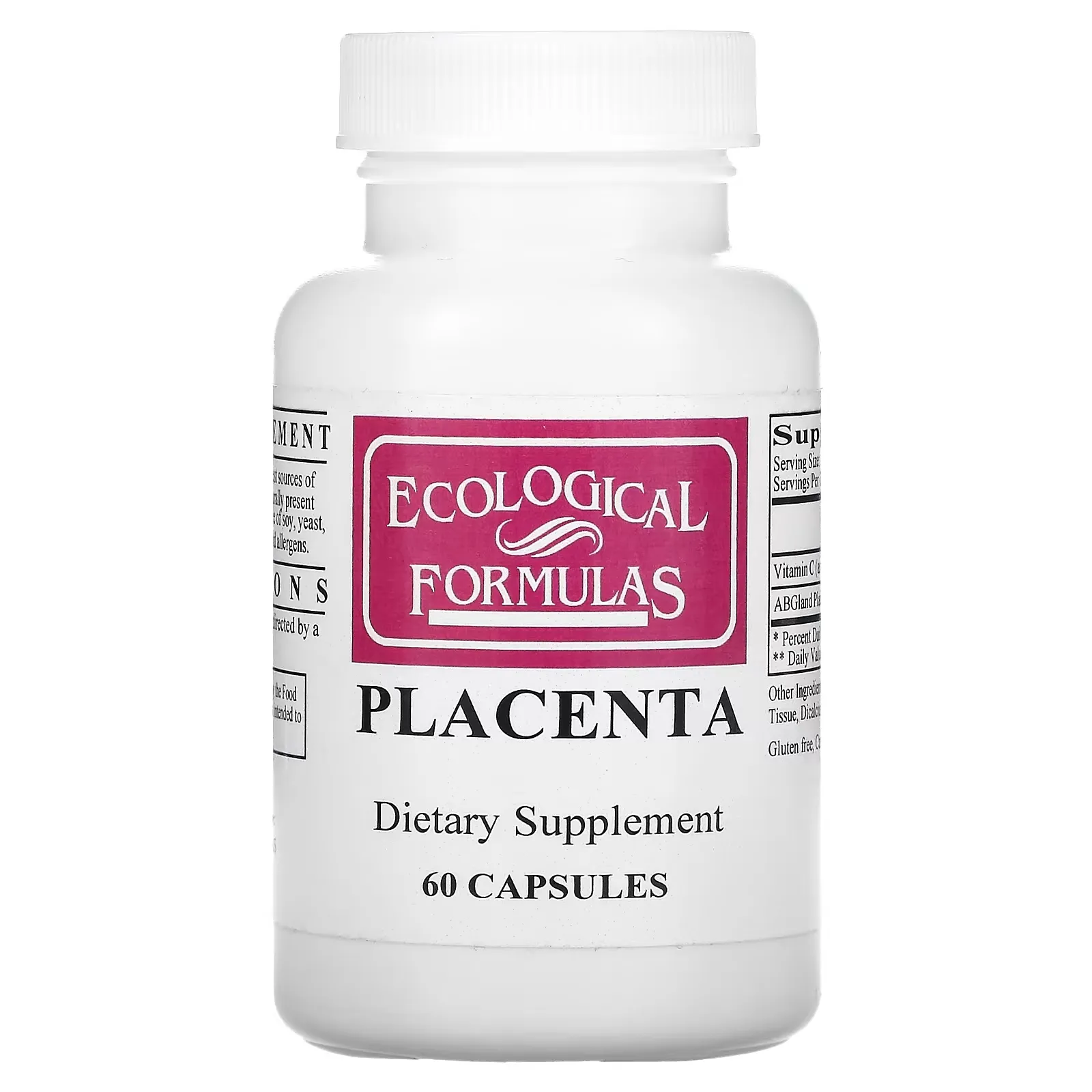 Placenta, 60 Capsules