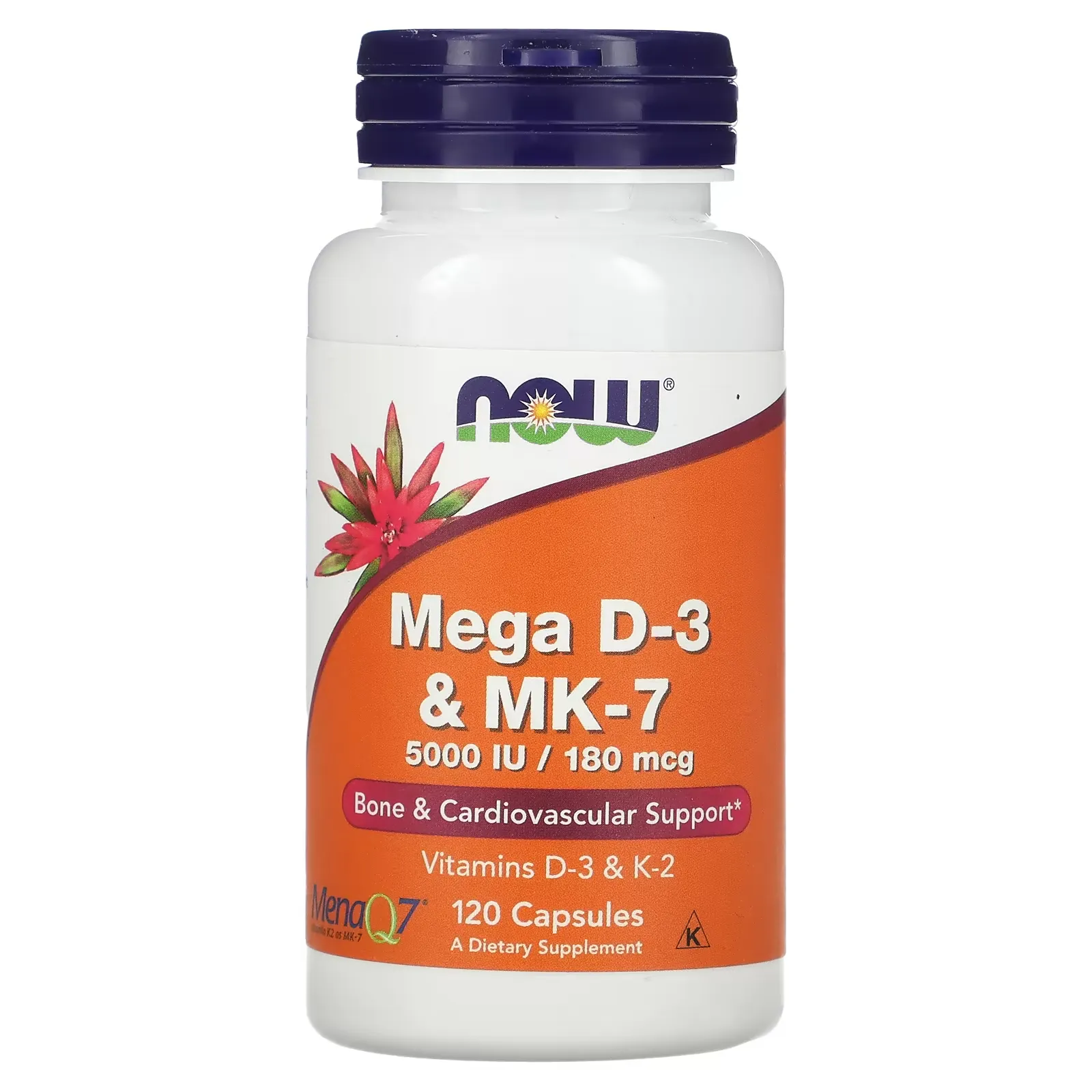 Mega D-3 & MK-7, 120 Capsules