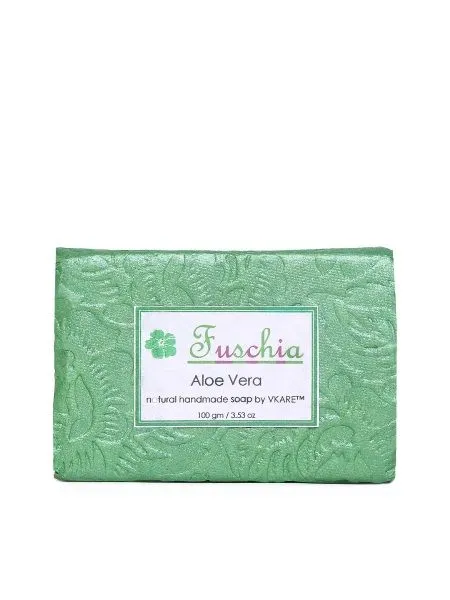 Fuschia Aloe Vera Natural Handmade Herbal Soap