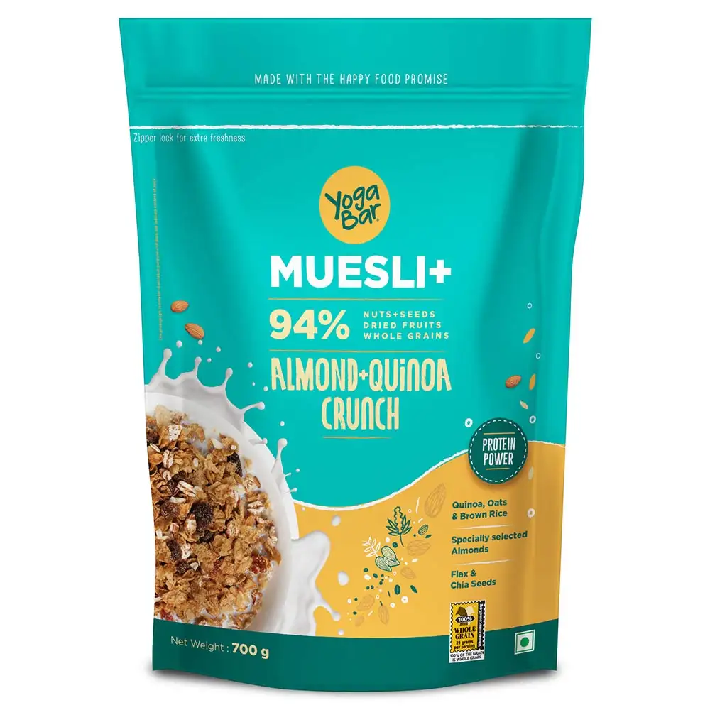 Yogabar Muesli+,  700 g  Almond+Quinoa Crunch