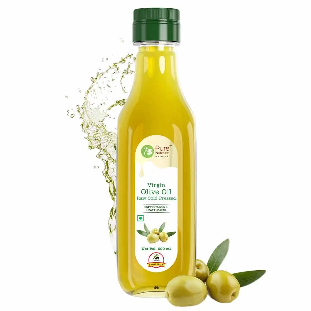 Pure Nutrition Raw Cold Pressed Virgin Olive Oil,  0.5 L