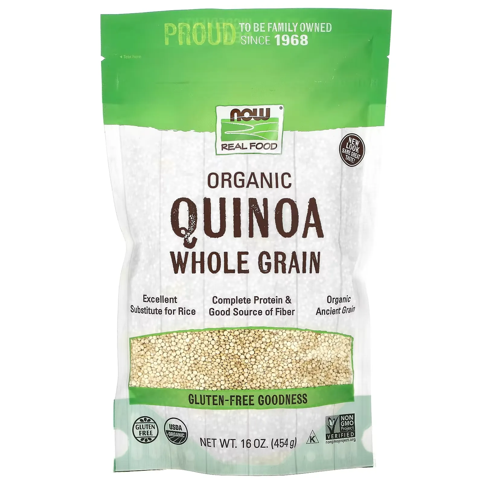 Organic Quinoa, Whole Grain, 16 oz (454 g)