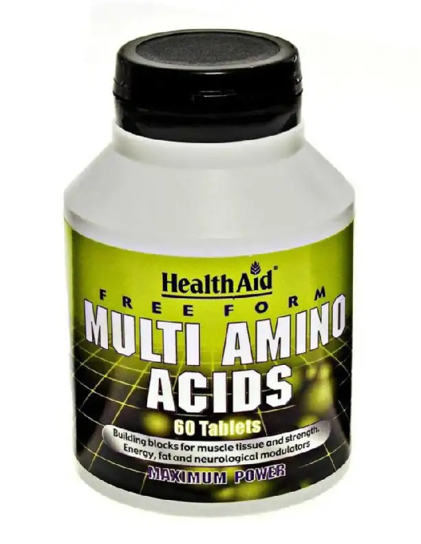 HealthAid Free Form Multi Amino Acid,  60 tablet(s)  20 Servings  Unflavoured