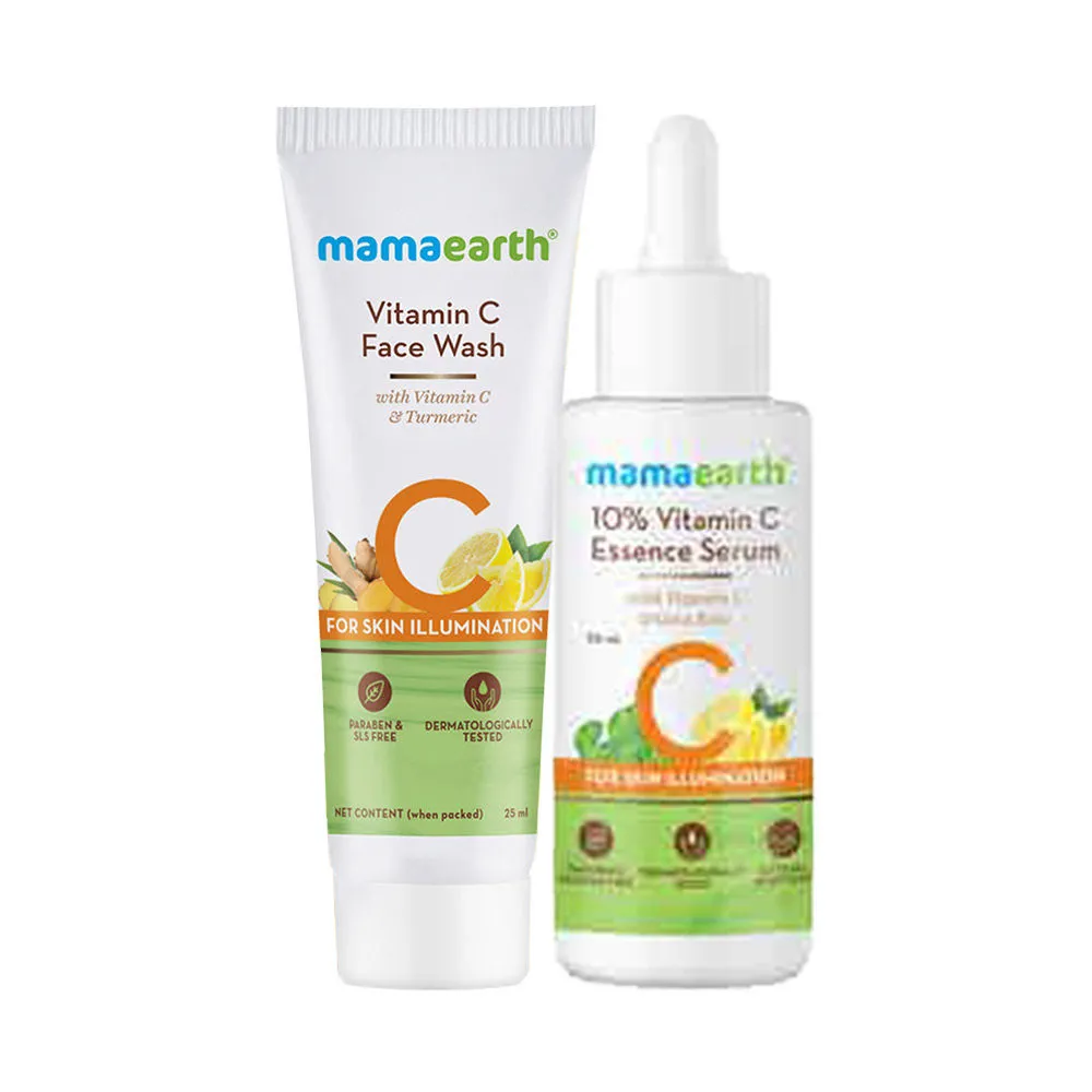 Mamaearth Vitamin C Bestseller Kit (serum + Face Wash)