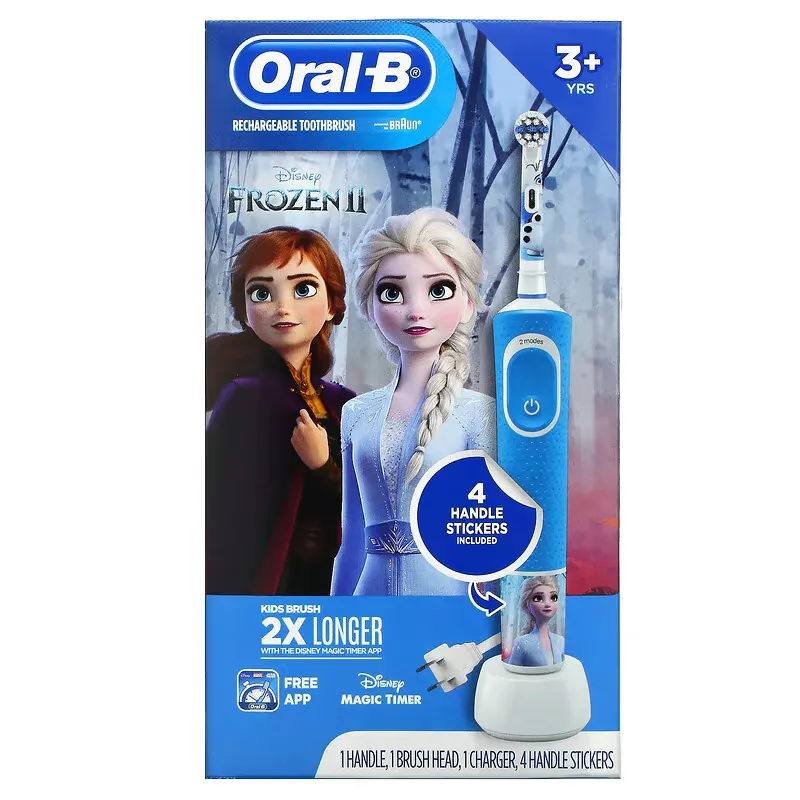 Kids, Rechargeable Toothbrush, 3+ Yrs, Frozen,  7 Piece Set