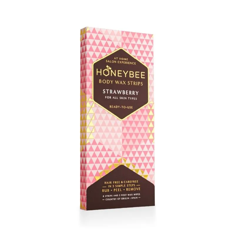 Honeybee Strawberry Body Wax Strips