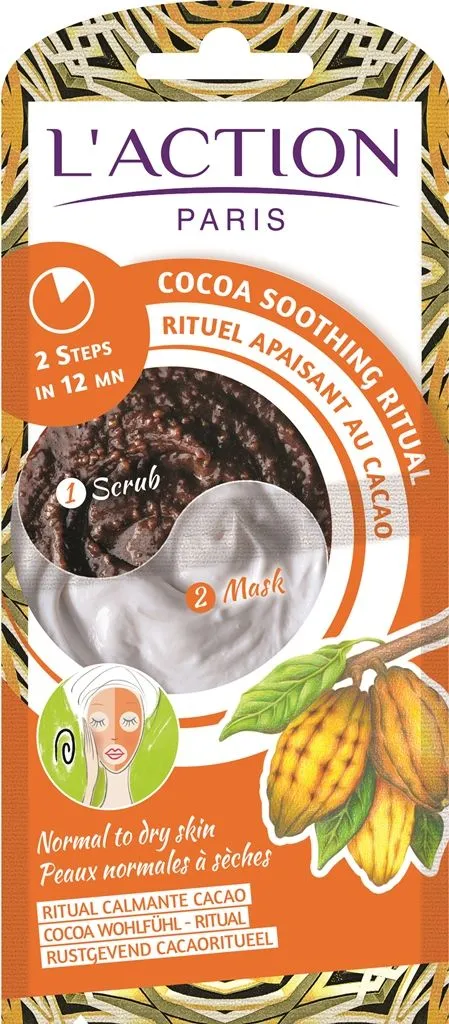 L'Action Paris Cocoa Soothing Ritual Scrub & Mask