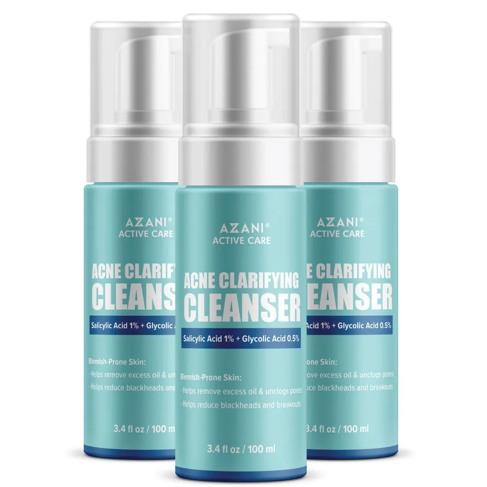 Azani Active Care Acne Clarifying Cleanser Face Wash - Pack of 3