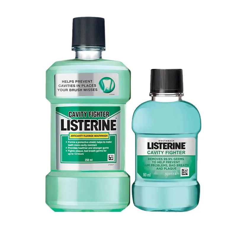 Buy Listerine Cavity Fighter Mouthwash 250 ml & Get Free 80 ml