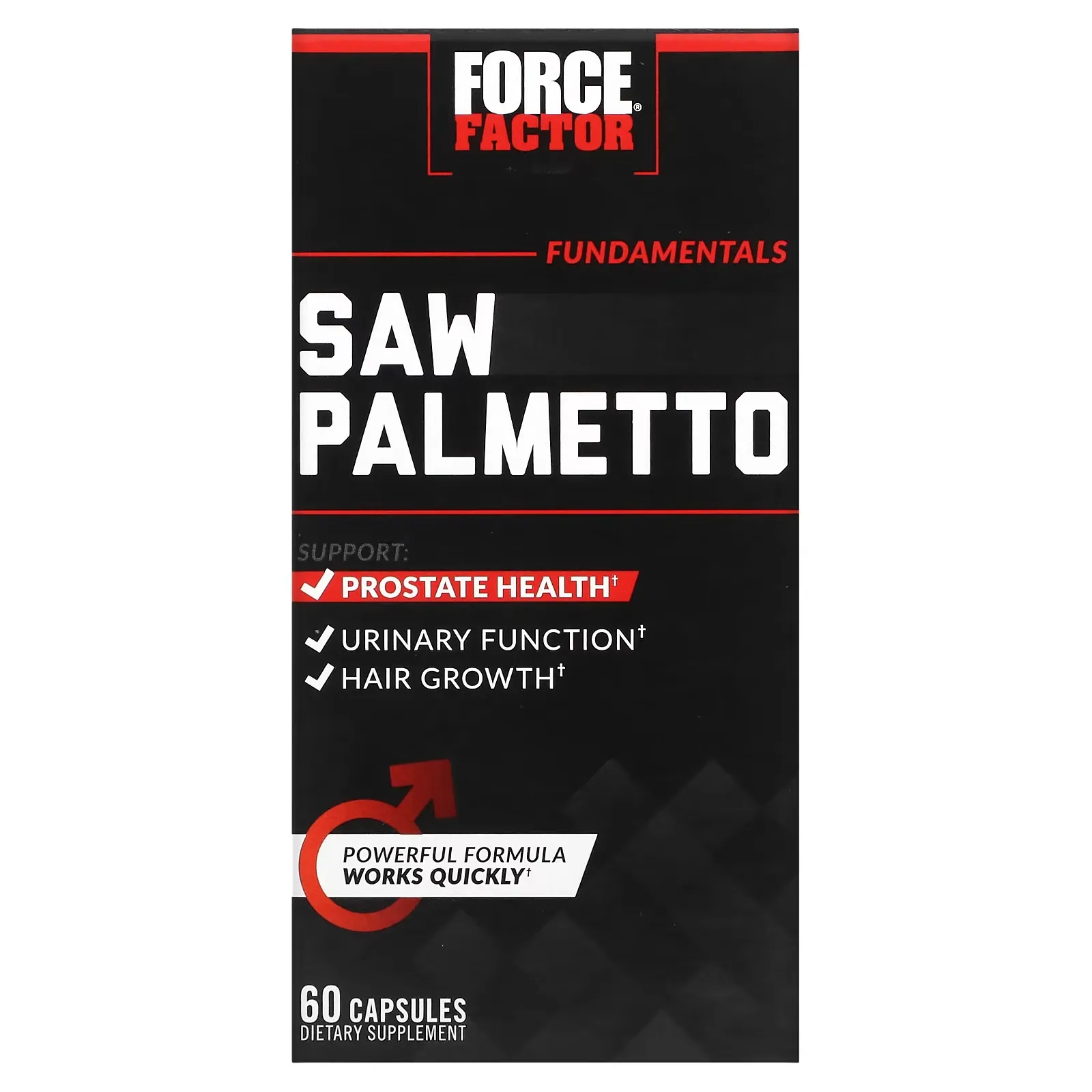 Fundamentals, Saw Palmetto, 60 Capsules