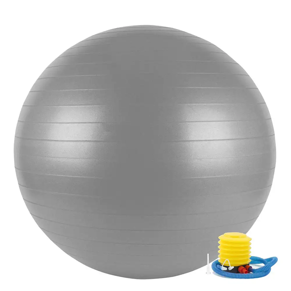 Fitsy Yoga Ball with Pump,  Grey  65 cm