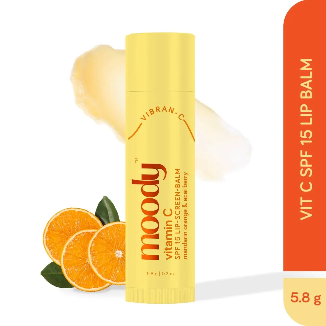 Moody Vitamin C Lip-Screen-Balm SPF 15 With Mandarin Orange & Acai Berry Oil