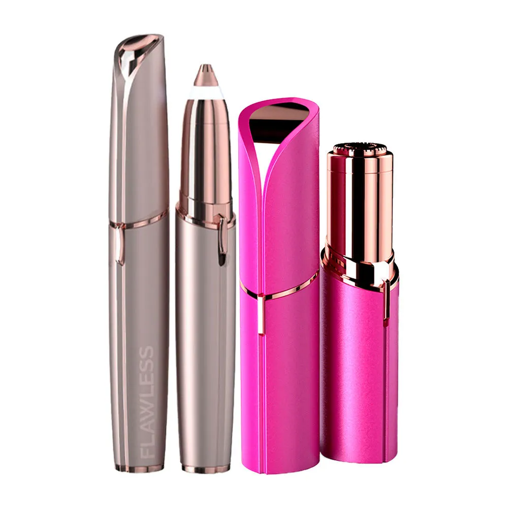 Flawless Facial Hair Remover Pink Crystal And Brows