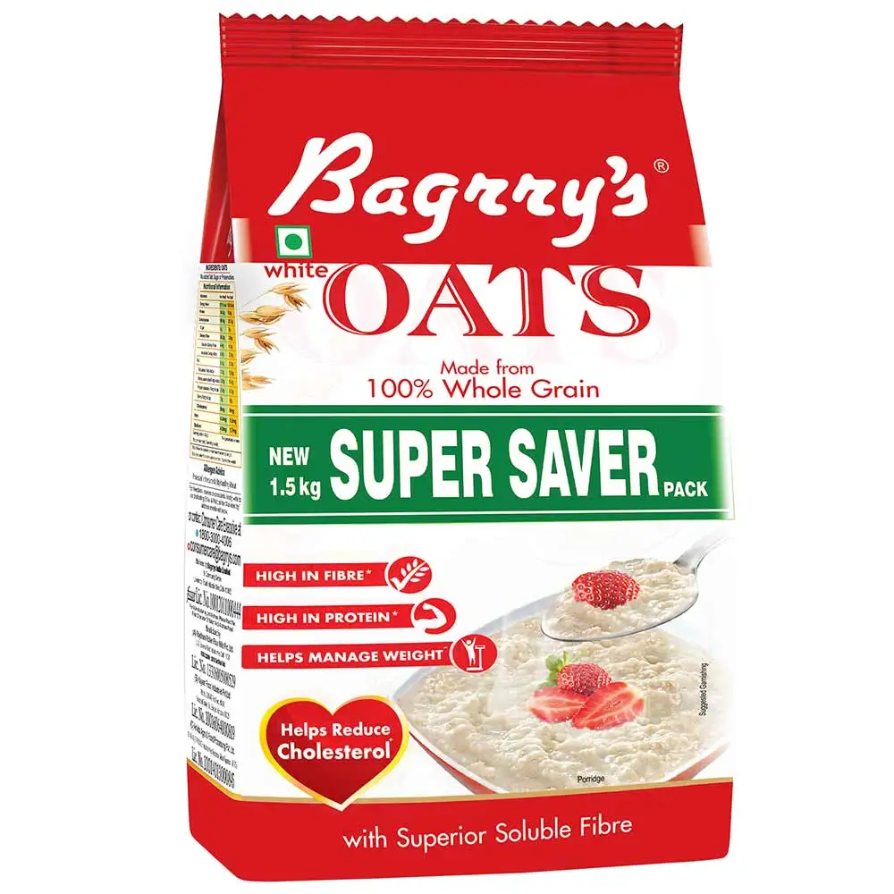 Bagrrys White Oats,  1.5 kg  Unflavoured