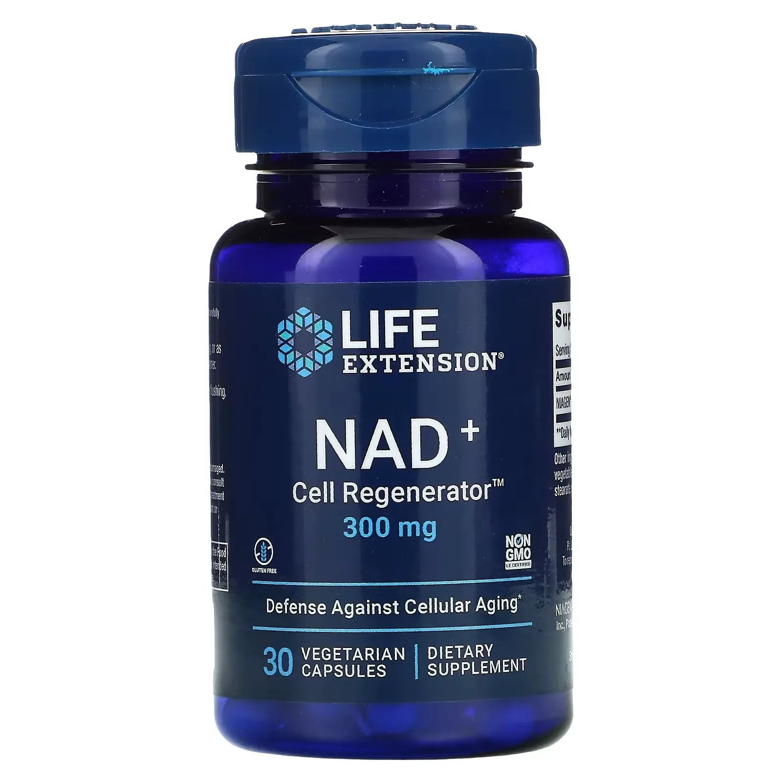 NAD+  Cell Regenerator, NIAGEN Nicotinamide Riboside, 300 mg, 30 Vegetarian Capsules