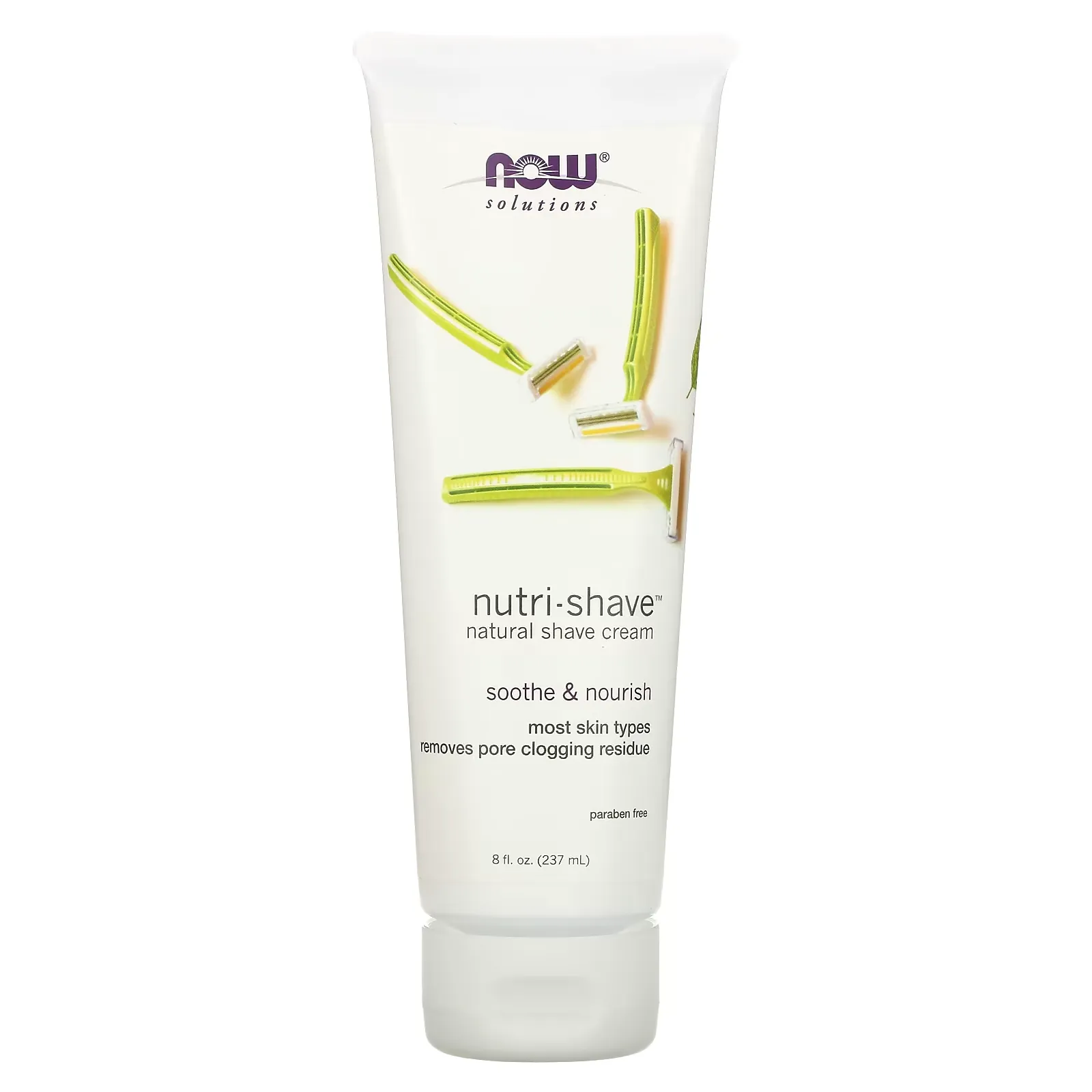 Solutions, Nutri-Shave, Natural Shave Cream, 8 fl oz (237 ml)