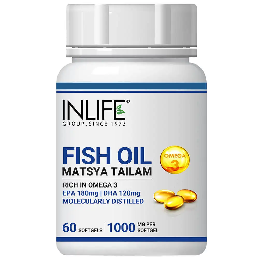 INLIFE Fish Oil Matsya Tailam,  60 softgels