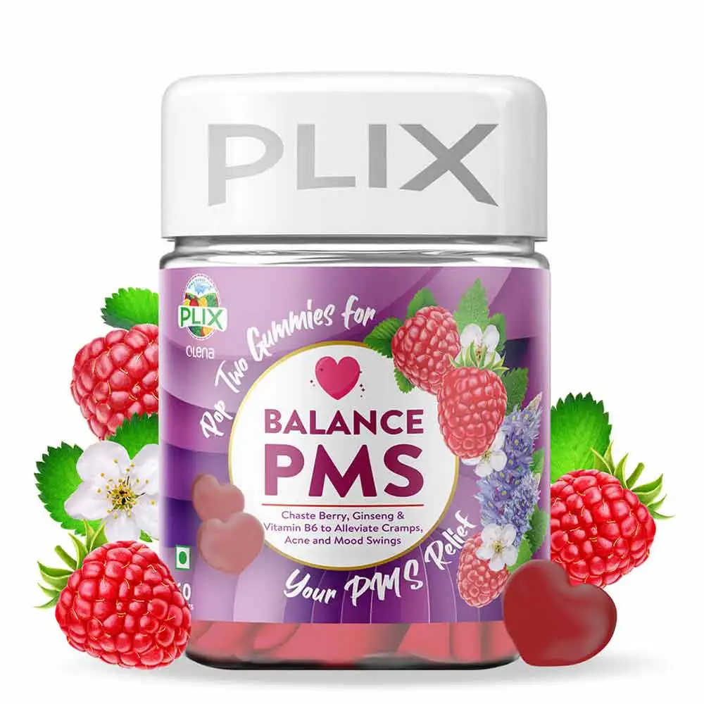 Plix Olena Goodbye PMS,  60 gummies  Unflavoured