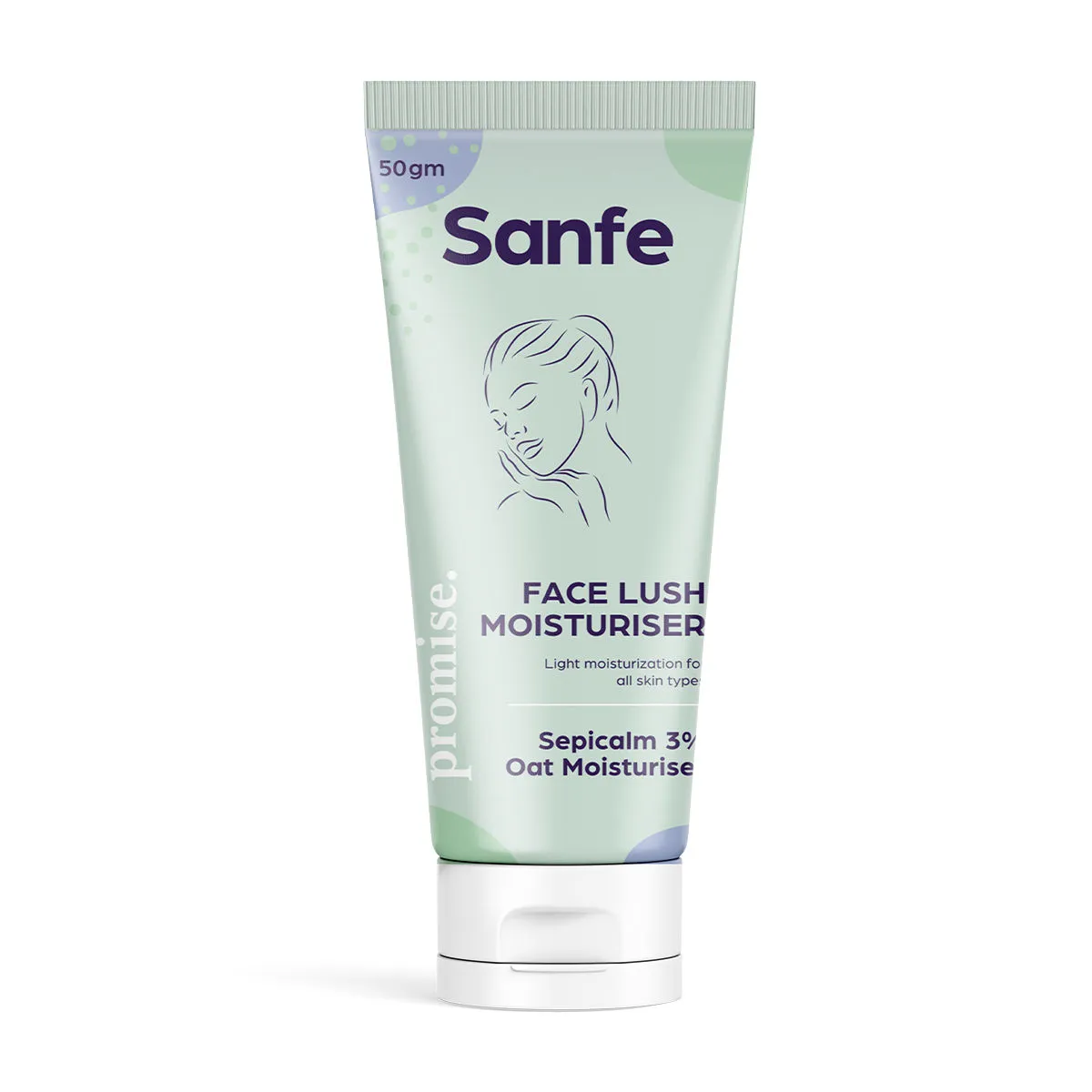 Sanfe Promise 3% Sepicalm Face Lush Moisturiser For Oily & Acne Prone Skin