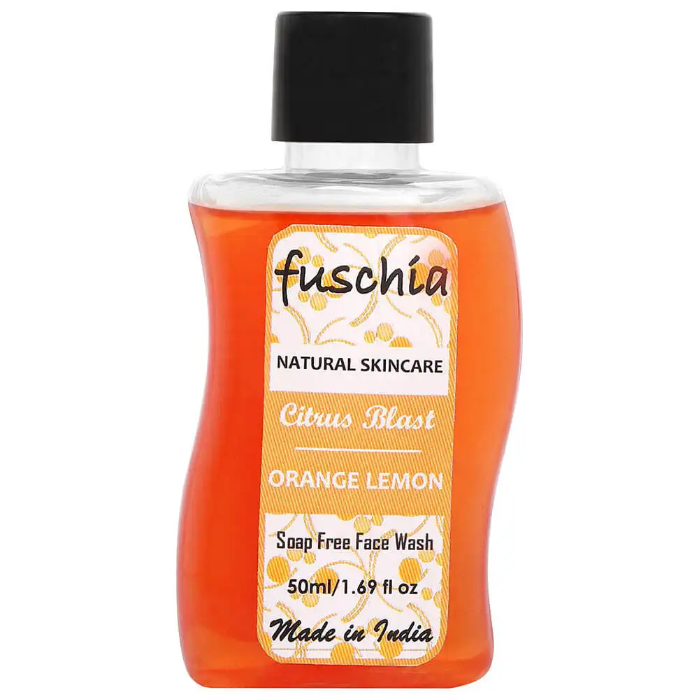 Fuschia Soap Free Face Wash,  50 ml  Citrus Blast Orange Lemon