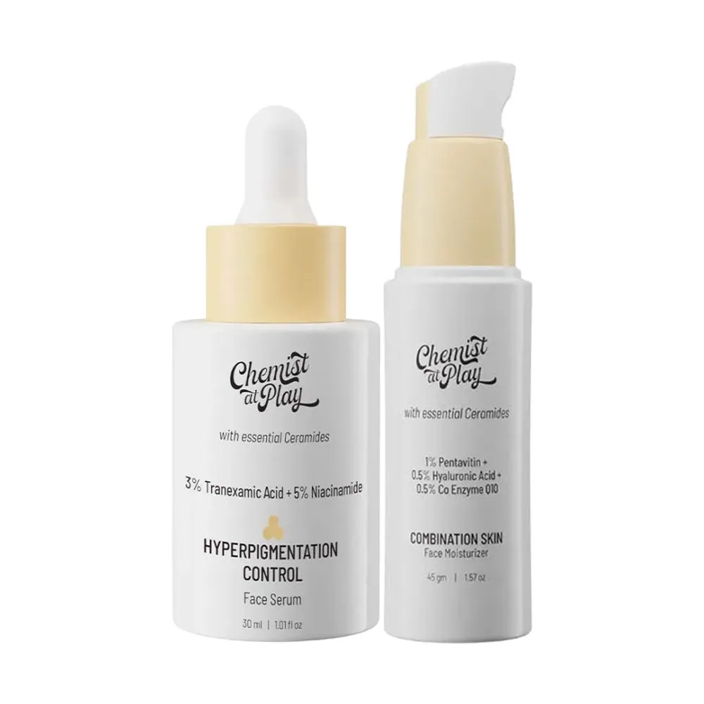 Chemist At Play Hyperpigmentation Control Serum & Combination Skin Face Moisturizer Combo