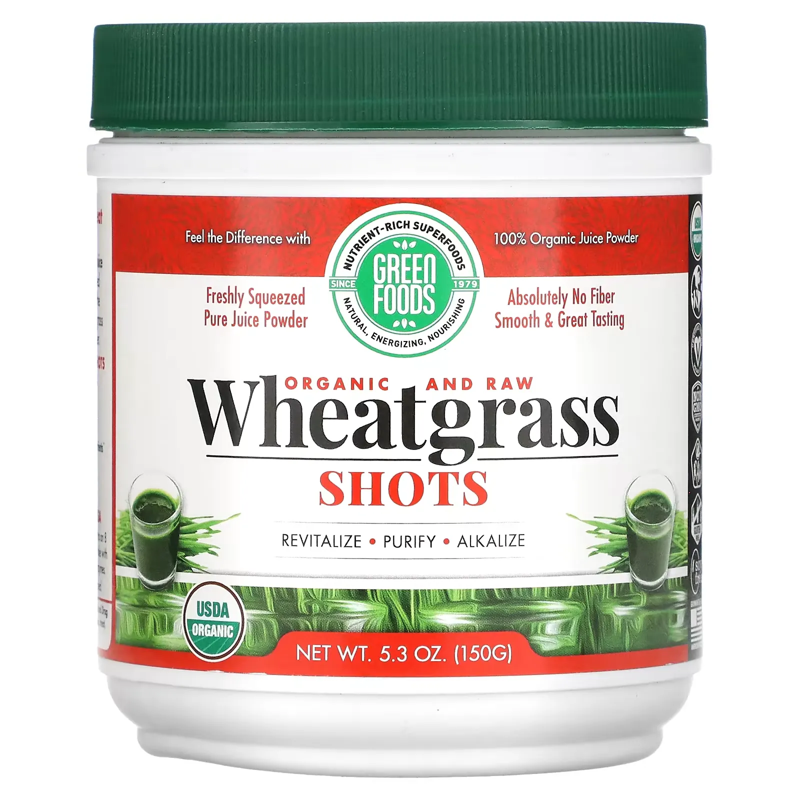 Organic & Raw, Wheatgrass Shots, 5.3 oz (150 g)