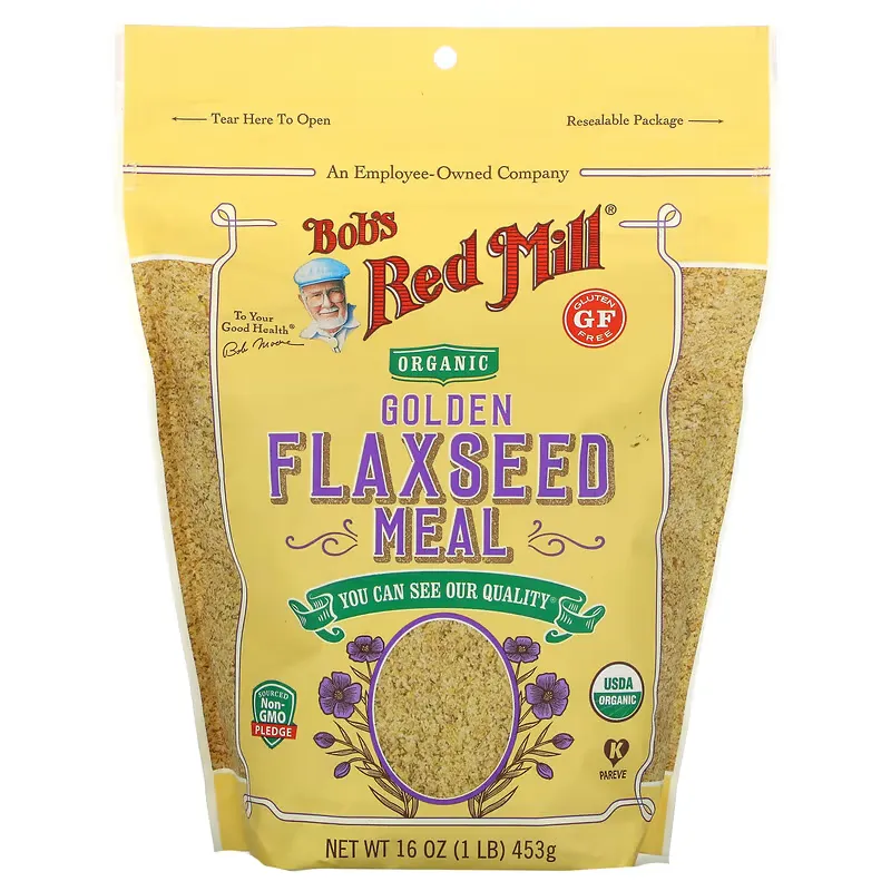 Organic Golden Flaxseed Meal, 16 oz (453 g)