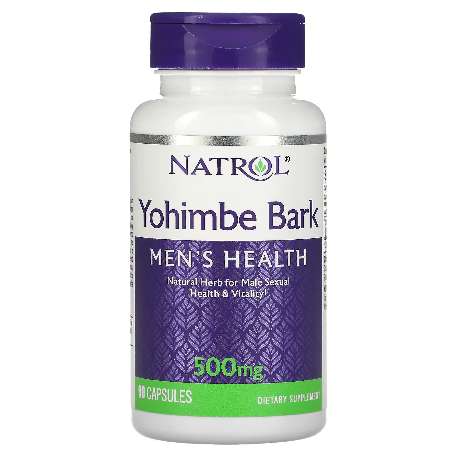 Yohimbe Bark, 500 mg, 90 Capsules