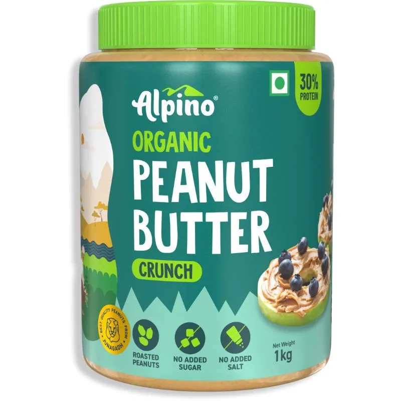 Alpino Organic Natural Peanut Butter Crunchy