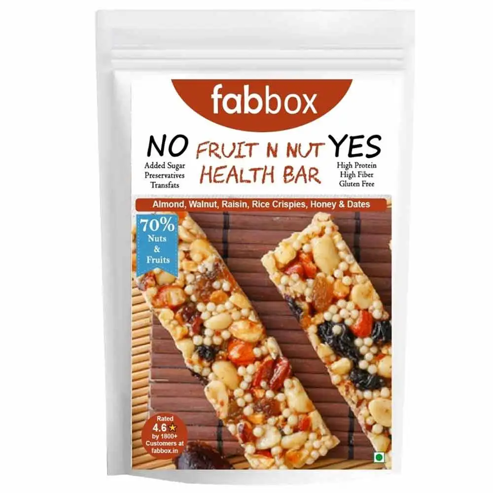 Fabbox Fruit N Nut Health Bar,  120 g  Unflavored