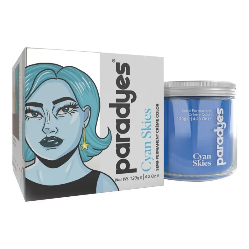 Paradyes Hair Color Jar - Cyan Skies