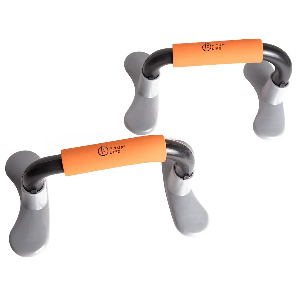 Fitup Life Push Up Bar Set,  Orange  Free Size