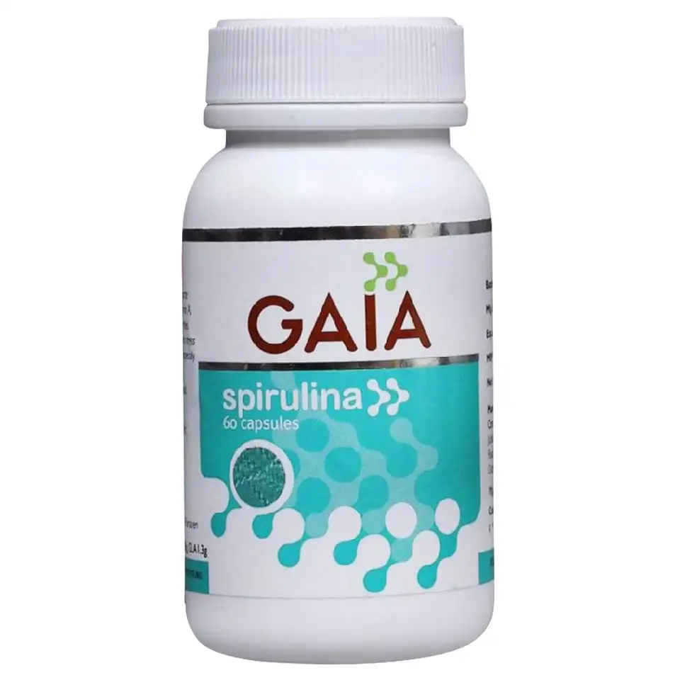 GAIA Spirulina,  60 capsules