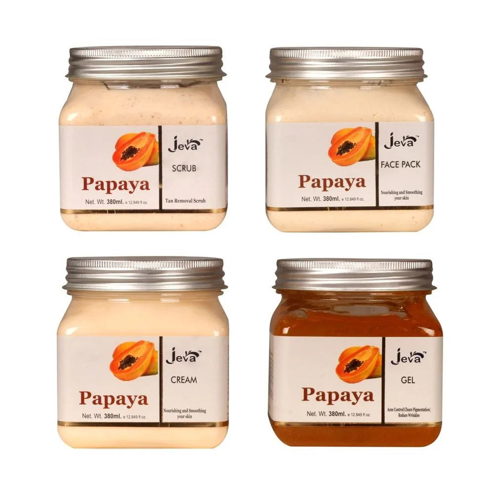 Jeva Papaya Eco Facial Kit - Pack of 4