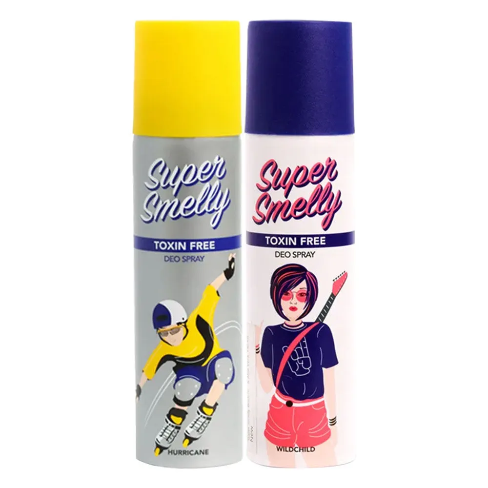 Super Smelly Wildchild & Hurricane Zero Toxin Deodorants Combo