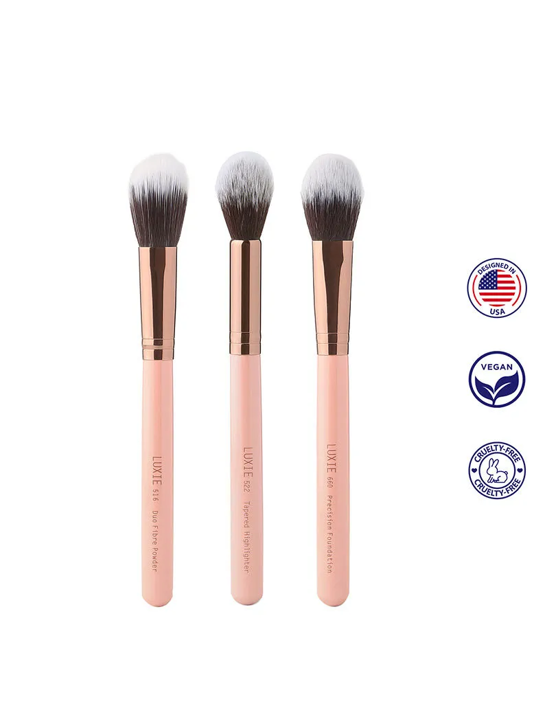 LUXIE 3 Piece Classic Face Set