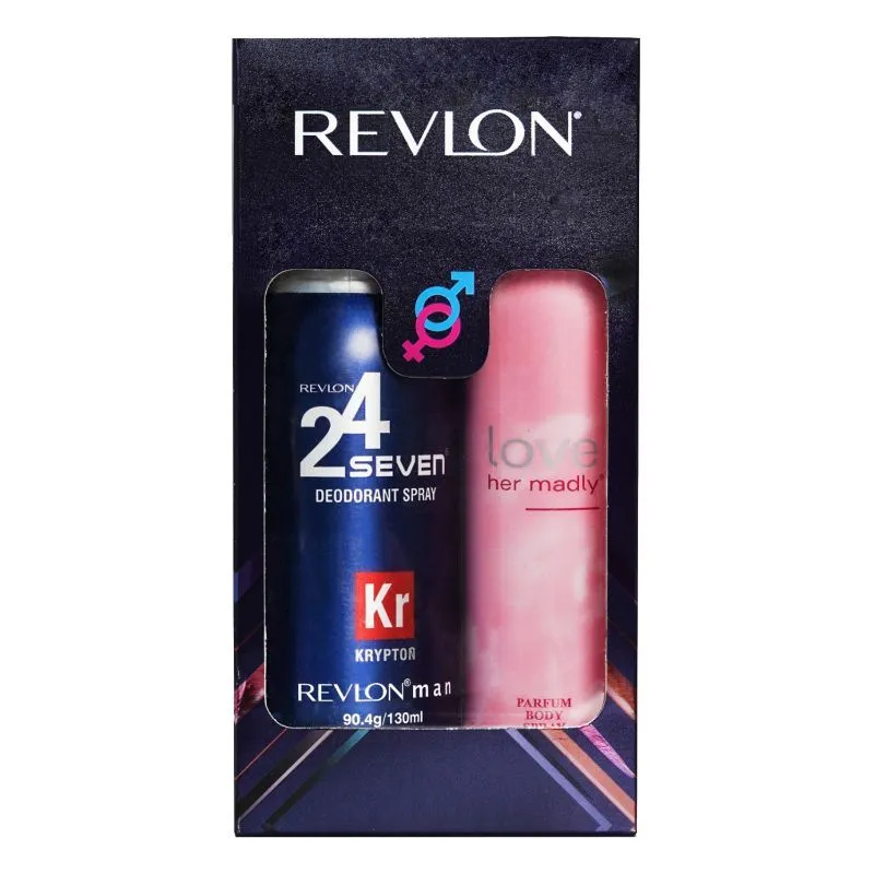 Revlon 24 Seven Krypton Body Spray + Revlon Love Her Madly Combo Pack